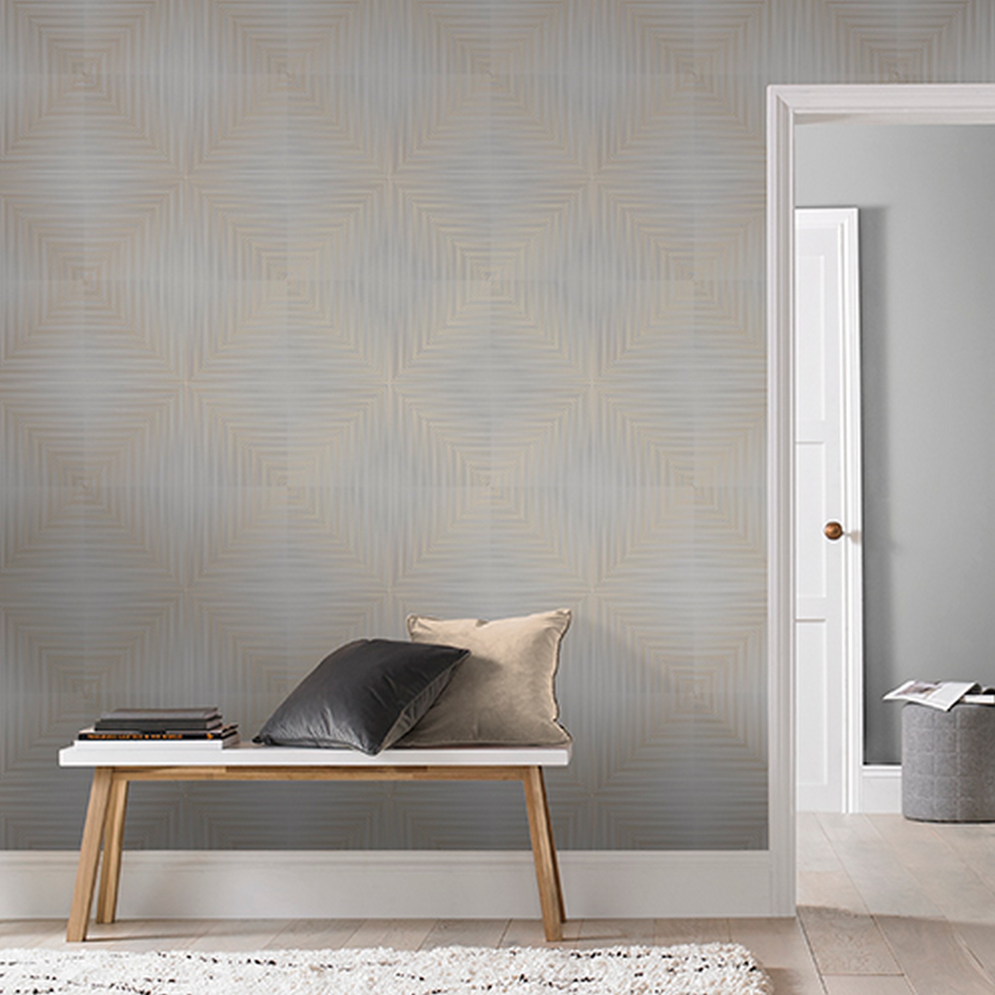 Optical Sketch Wallpaper 105253 By Graham Brown In Grey